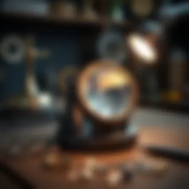 Maintaining Your Jewelers Magnifier Illustration showing proper maintenance techniques for lighted jewelers magnifiers