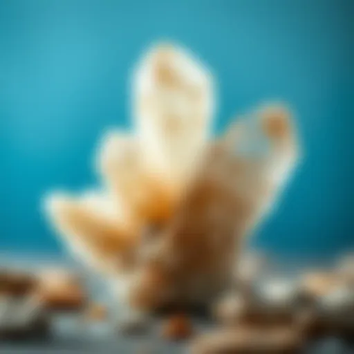 Natural zeolite crystals showcasing their unique structure