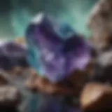 Fluorite crystal exhibiting vibrant colors and clarity