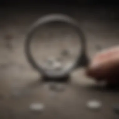 Comfortable grip of an ergonomic magnifying glass during usage