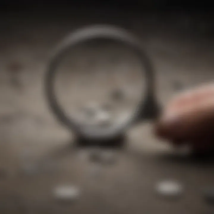 Comfortable grip of an ergonomic magnifying glass during usage