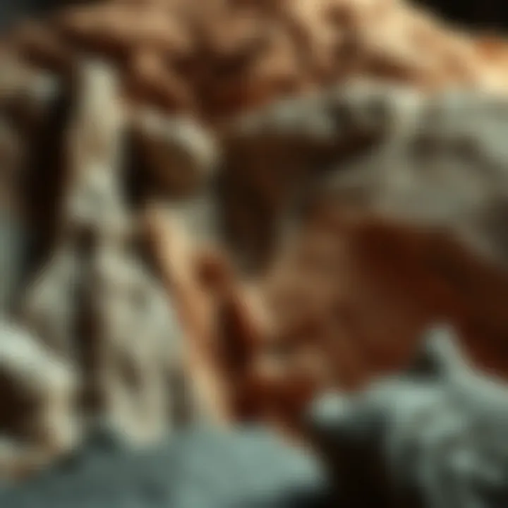 Dacitic Rock Formation Dacitic rock formation illustrating mineral composition