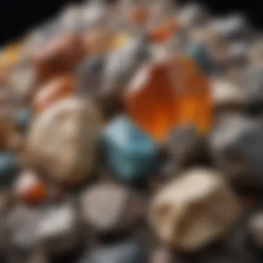 Diversity of Rock Minerals A variety of minerals commonly found in rocks, showcasing their unique colors and textures.
