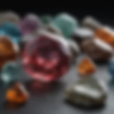 A detailed chart illustrating key gemstone characteristics and classifications