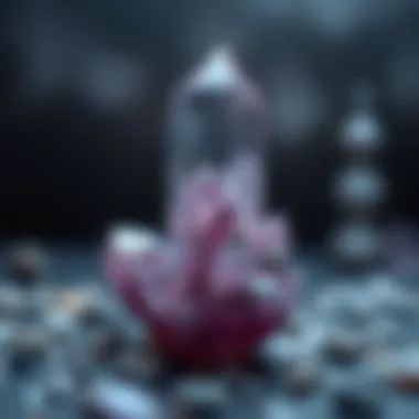 A detailed illustration highlighting the visual characteristics used in crystal identification