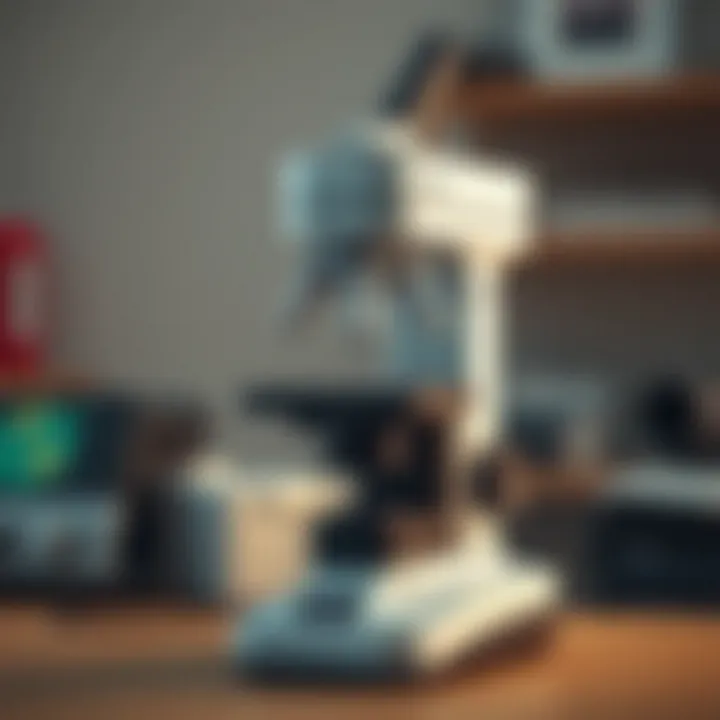 Digital Microscope Interface Digital microscope displaying its interface