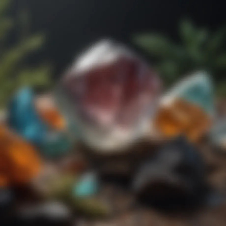 A diverse selection of beautiful crystals found in nature