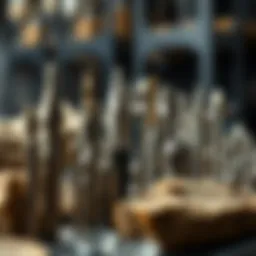 Dremel rock carving bits on display