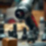 Dremel tool with various attachments