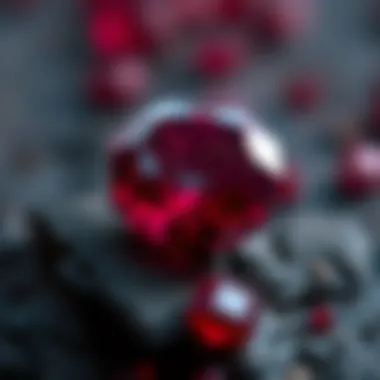 A detailed infographic on ethical sourcing practices for rubies in the gemstone market.