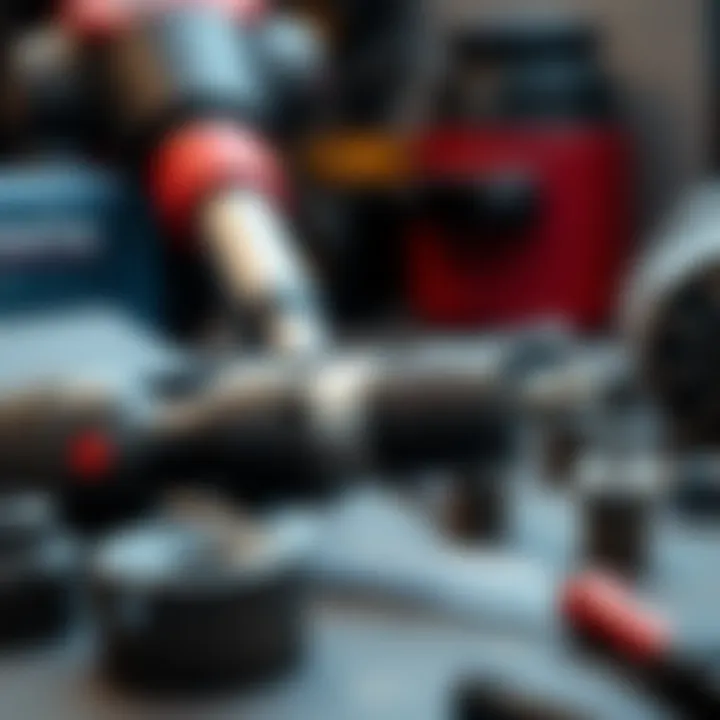 Showcase of various rotary tool attachments and accessories