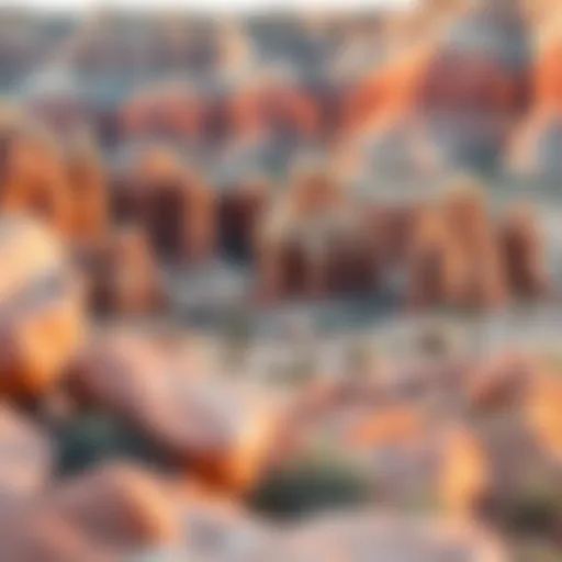 Stunning view of unique rock formations in Arizona's desert landscape