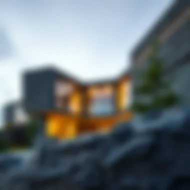 Basalt Stone in Contemporary Architectural Design Basalt stone used in modern architecture, illustrating its practical applications