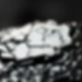 The Glossy Allure of Black Obsidian Close-up view of black obsidian showcasing its glossy texture and sharp edges