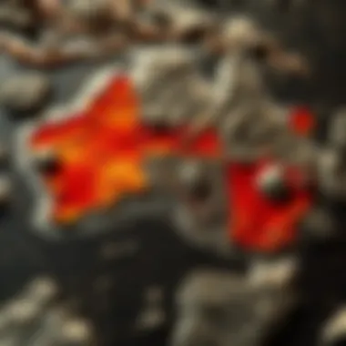 Geological map highlighting copper deposits throughout Australia