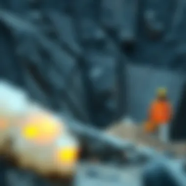 Mining Site for Ethiopian Opal Extraction Mining site for Ethiopian opal extraction