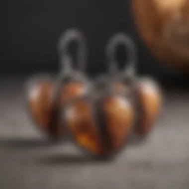 Artistry behind crafting unique fossil heart earrings