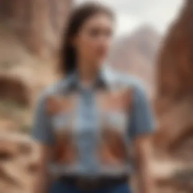 Fusion of Fashion and Geology A creative representation of fossil shirts blending elements of fashion and geology.