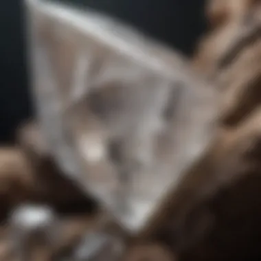 Quartz Crystal: Nature's Geometry Close-up of a sparkling quartz crystal