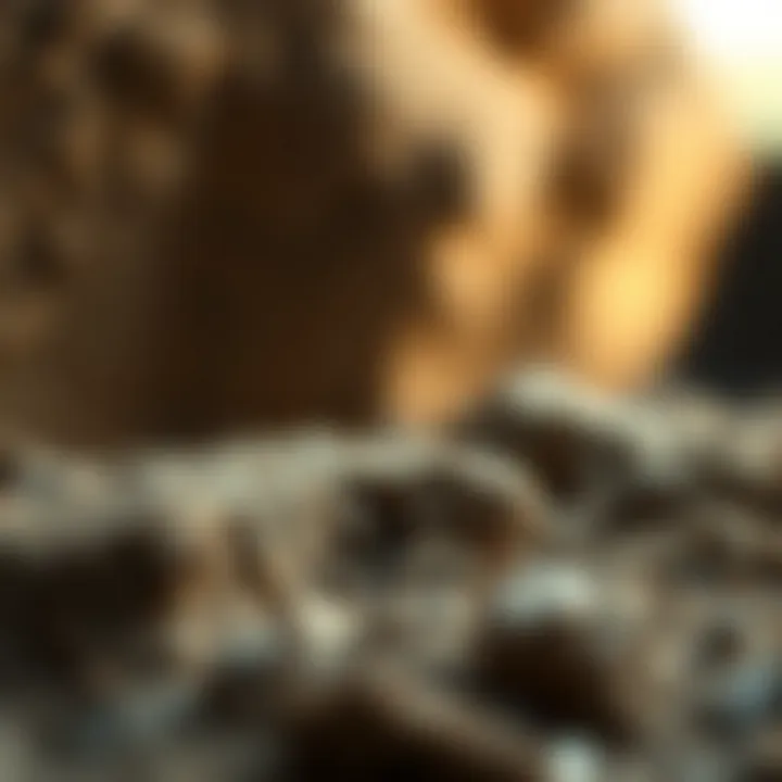 Understanding Paydirt Composition A sample of paydirt showcasing its rich texture