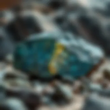 Geological Formation of Labradorite Geological formation of labradorite crystal in its natural environment