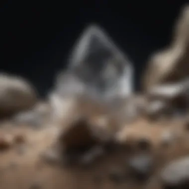 Guide to Crystal Identification A detailed guidebook open to a page about identifying crystals