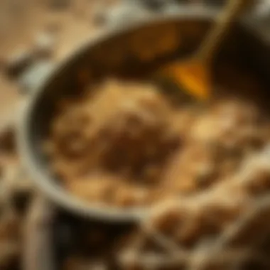Gold Pan with Gravel and Sands Close-up of a gold pan filled with gravel and sands