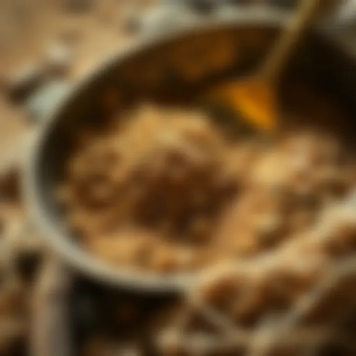 Gold Pan with Gravel and Sands Close-up of a gold pan filled with gravel and sands