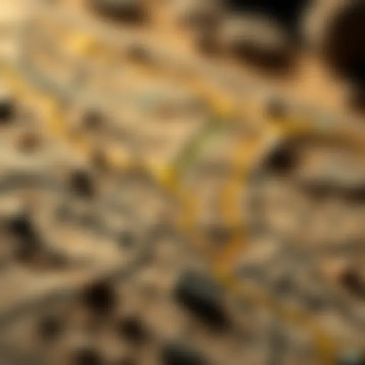 Map of Local Gold Panning Sites Map highlighting local gold panning sites