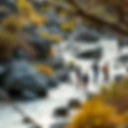 Scenic riverbend ideal for gold panning