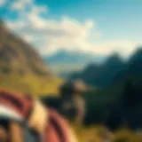 A picturesque landscape showcasing a serene gem-hunting location with natural beauty.