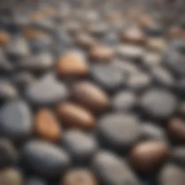 Artistic Installation of Manmade Stones Artistic installation made from various types of manmade stones