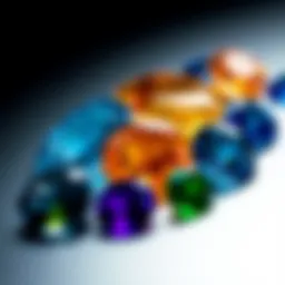 A stunning display of Montana sapphires showcasing their vibrant colors and clarity.