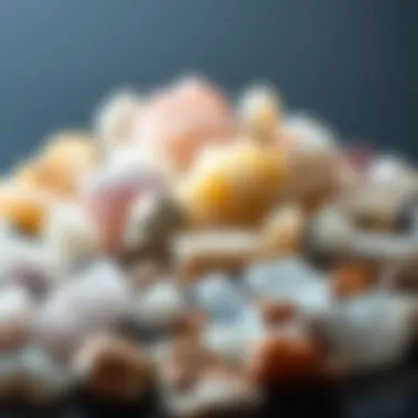 Diverse Collection of Near Colorless Minerals A collection of various near colorless minerals displayed elegantly