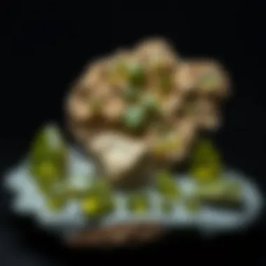 Curated Collection of Pallasite Peridot Collection display featuring pallasite peridot pieces