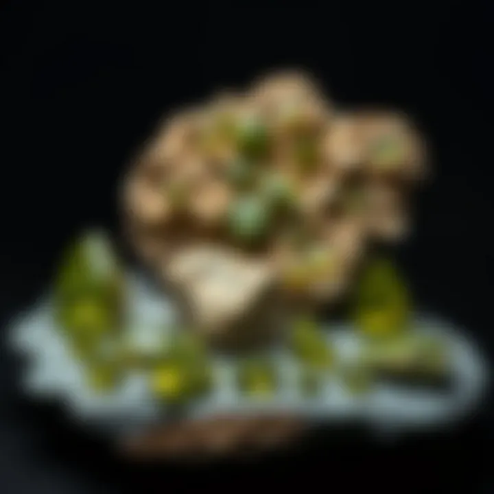 Curated Collection of Pallasite Peridot Collection display featuring pallasite peridot pieces