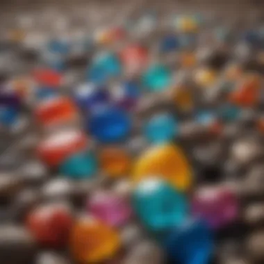 Vibrant Poly Plastics in Tumbling Colorful poly plastics used in rock tumbling