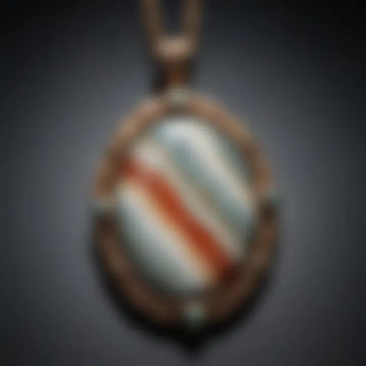 Beautiful jewelry pieces made from polished polychrome jasper, illustrating its use in adornments.