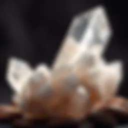 A stunning quartz crystal cluster showcasing its natural beauty