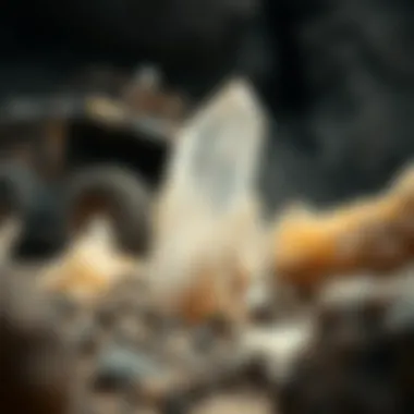 Economic Implications of Quartz Mining Quartz mining operations illustrating the economic aspects of extraction