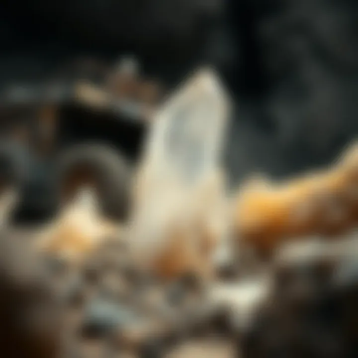 Economic Implications of Quartz Mining Quartz mining operations illustrating the economic aspects of extraction