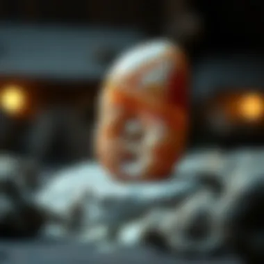 An intricately carved rare stone artifact reflecting cultural significance.