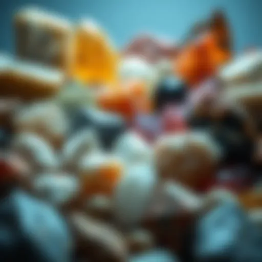 A stunning array of raw minerals showcasing their natural beauty and diversity