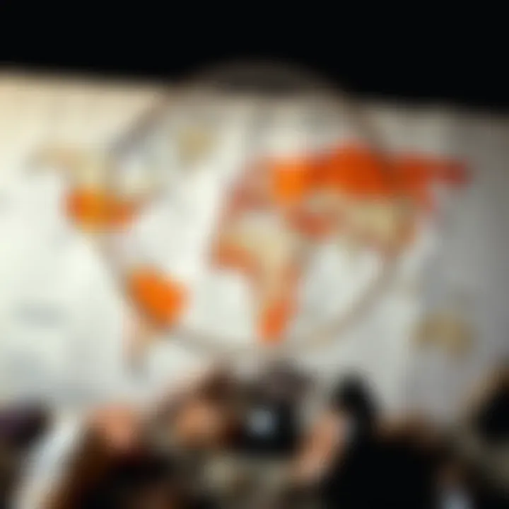 A geological map highlighting various mineral sources around the world