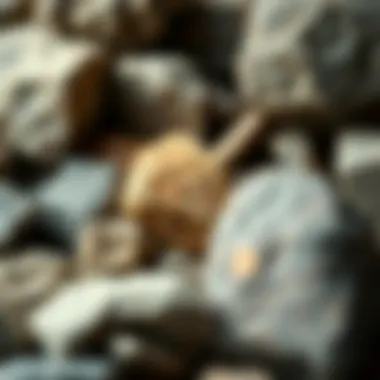 Diverse Rock Types for Tumbling A close-up of various rock types suitable for tumbling, showcasing their textures and colors