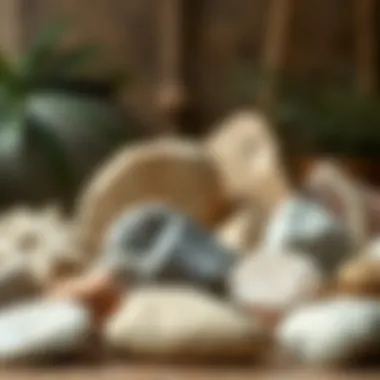 Diverse Stone Types for Craftsmanship Selection of various stone types for carving