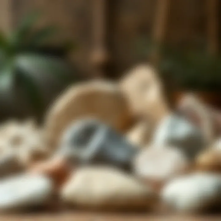 Diverse Stone Types for Craftsmanship Selection of various stone types for carving