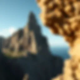 Dramatic cliff formations showcasing unique geological structures in the Dominican Republic