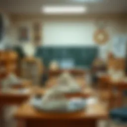Stylish Fossil products showcased in an educational setting