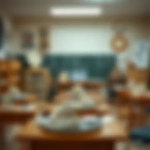 Stylish Fossil products showcased in an educational setting